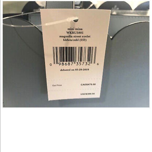 NWT KATE SPADE Magnolia Street Eyelet Mini Mina - Picture 9 of 12